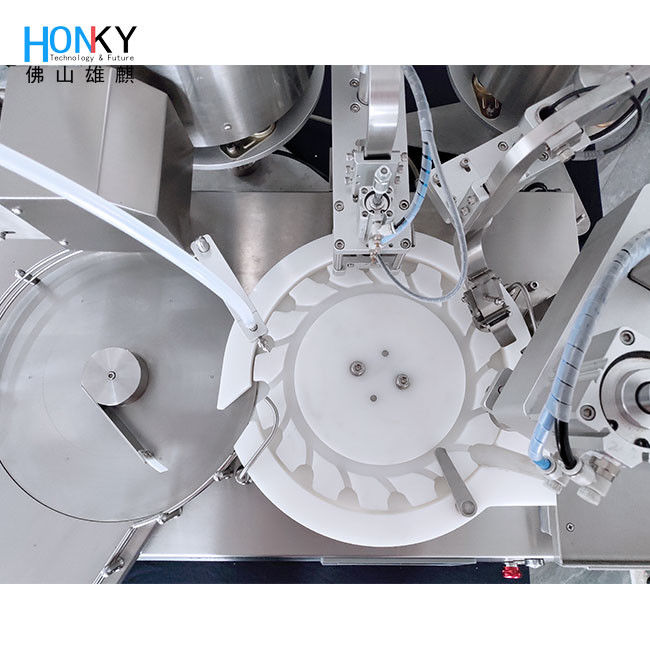 Maszyna do zamykania fiolek o pojemności 10 ml 25 uderzeń na minutę do produkcji małych partii produktów farmaceutycznych