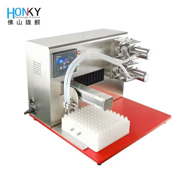 High Speed Desktop Liquid Filling Machine with Ceramic Piston Pump and PLC Control for Perfume Bottles