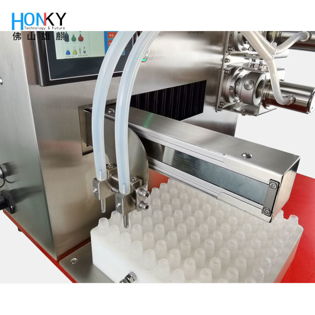 High Speed Desktop Liquid Filling Machine with Ceramic Piston Pump and PLC Control for Perfume Bottles