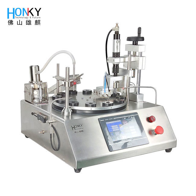 Compact Automatic Filling Capping Machine with 304 Stainless Steel and XQX2 Ceramic Pump for Precise Bio Reagent Filling
