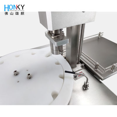 Półautomatyczna maszyna do napełniania i zamykania fiolek 10 ml z pompą ceramiczną 25 BPM