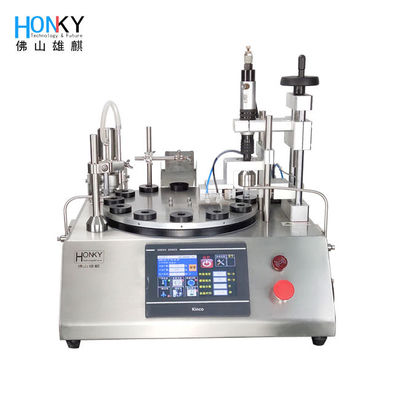 Komputer 30 ml Wape Oil Flask Filling And Capping Machine For E-Cigar Liquid Filling