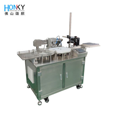 Laboratorium typu Clean Bench z użyciem płynnej fiolki do wypełniania i maszyny pokrywającej z ceramiczną pompą tłokową do zamrożonego wypełniania suchym proszkiem